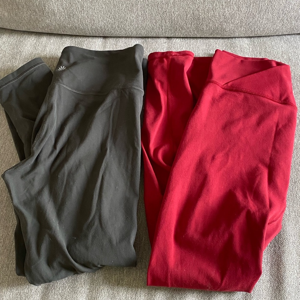 Bundle of Athleta & Curves & Combat boots leggings M